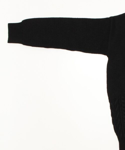 SISE（シセ）の「SISE CREW KNIT（ニット/セーター・メンズ・ブラック・MEDIUM）」の5枚目の写真