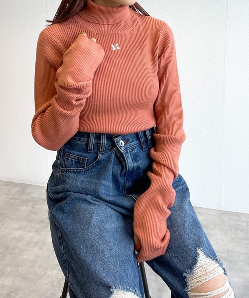 最終値下げ！エディットフォールル ウールクロシェタートルトップ EDIT.FOR LULU ウールクロシェ タートルトップ 最 安値 価格