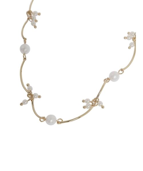 MERCURYDUO（マーキュリーデュオ）の「ウェーブビーンズネックレス（ネックレス・レディース・シルバー/ゴールド・FREE）」の4枚目の写真