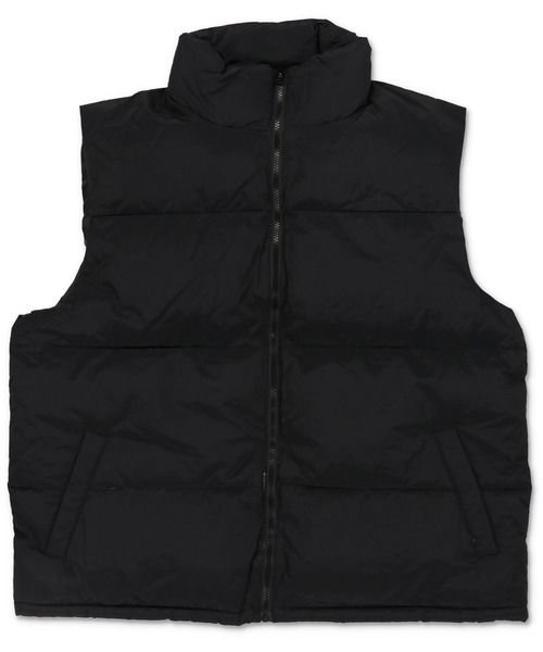 SPINNS(スピンズ)の「【ビックシルエット】ジップアップ 切り替えフェイクダウンベスト(ベスト・メンズ・ブラック×グリーン/ネイビー系/ブラック/グリーン系その他・M/L)」の19枚目の写真