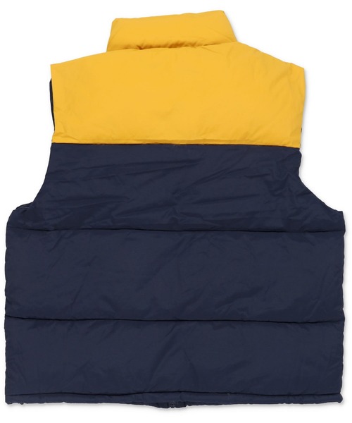 SPINNS(スピンズ)の「【ビックシルエット】ジップアップ 切り替えフェイクダウンベスト(ベスト・メンズ・ブラック×グリーン/ネイビー系/ブラック/グリーン系その他・M/L)」の22枚目の写真