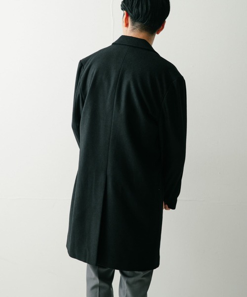 ITEMS URBANRESEARCH（アイテムズ アーバンリサーチ）の「Wool Blend チェスターコート（チェスターコート・メンズ・ネイビー/グレー/ブラック・MEDIUM/LARGE）」の10枚目の写真