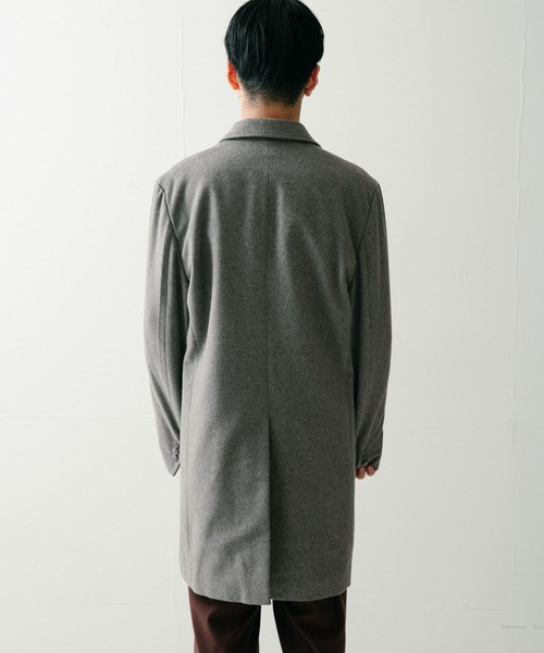 ITEMS URBANRESEARCH（アイテムズ アーバンリサーチ）の「Wool Blend チェスターコート（チェスターコート・メンズ・ネイビー/グレー/ブラック・MEDIUM/LARGE）」の18枚目の写真