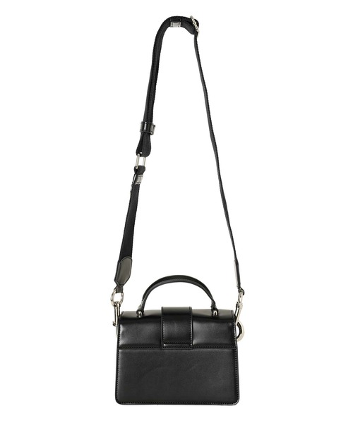 X-girl（エックスガール）の「LOGO BUCKLE 2WAY SHOULDER BAG（ショルダーバッグ・レディース・ブラック/ホワイト・ONE SIZE）」の5枚目の写真