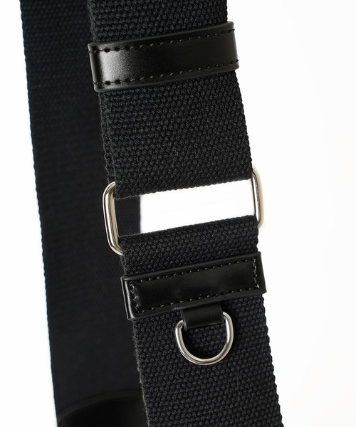 X-girl（エックスガール）の「LOGO BUCKLE 2WAY SHOULDER BAG（ショルダーバッグ・レディース・ブラック/ホワイト・ONE SIZE）」の9枚目の写真