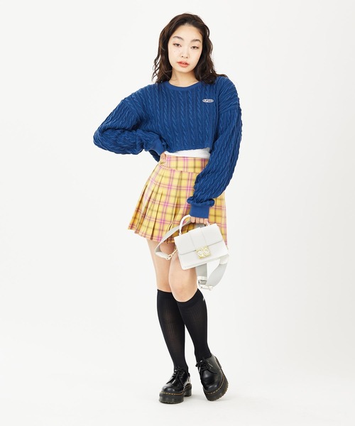 X-girl（エックスガール）の「LOGO BUCKLE 2WAY SHOULDER BAG（ショルダーバッグ・レディース・ブラック/ホワイト・ONE SIZE）」の21枚目の写真