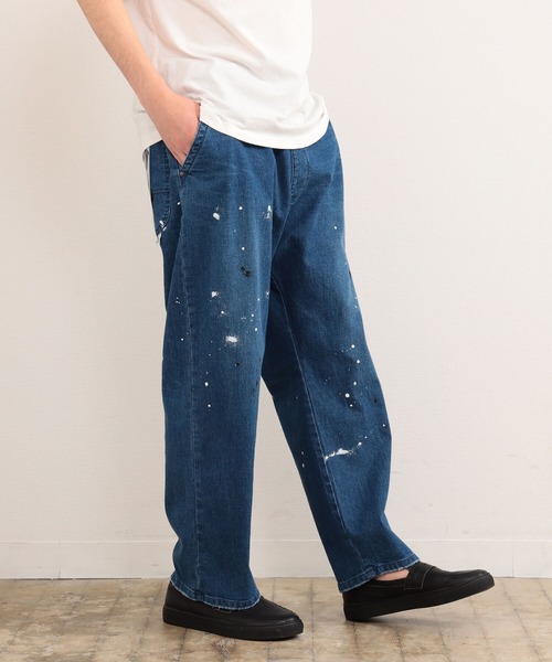 Lee（リー）の「Lee x B:MING by BEAMS / 別注 FLeeasy ペイント デニム パンツ（その他パンツ・メンズ・オフホワイト/ブルー系その他・FREE）」の3枚目の写真