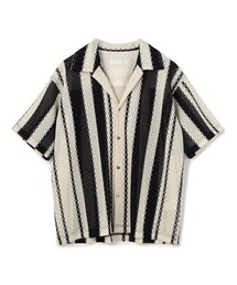 ねこ【新品】GALERIE VIE ギャルリーヴィー ストライプ シャツ コントラストストライプ レギュラーシャツ | GALERIE VIE (Women