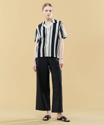 ねこ【新品】GALERIE VIE ギャルリーヴィー ストライプ シャツ コントラストストライプ レギュラーシャツ | GALERIE VIE (Women