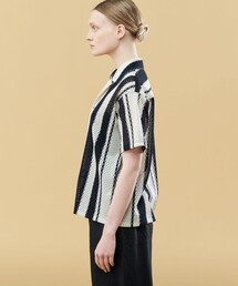 ねこ【新品】GALERIE VIE ギャルリーヴィー ストライプ シャツ コントラストストライプ レギュラーシャツ | GALERIE VIE (Women