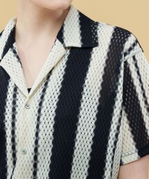 ねこ【新品】GALERIE VIE ギャルリーヴィー ストライプ シャツ コントラストストライプ レギュラーシャツ | GALERIE VIE (Women
