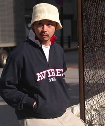 AVIREX | 【直営店限定】LOGO HALF ZIP SWEAT / ロゴ ハーフジップ スウェット / AVIREX / アヴィレックス(スウェット)