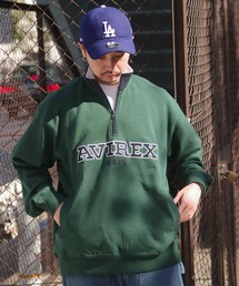 AVIREX | 【直営店限定】LOGO HALF ZIP SWEAT / ロゴ ハーフジップ スウェット / AVIREX / アヴィレックス(スウェット)