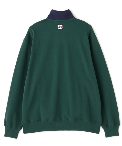 AVIREX（アヴィレックス）の「【直営店限定】LOGO HALF ZIP SWEAT / ロゴ ハーフジップ スウェット / AVIREX / アヴィレックス（スウェット・メンズ・ネイビー/グレー系その他3/グリーン・2XL/M/L/XL）」の11枚目の写真
