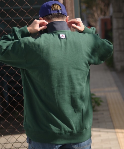 AVIREX（アヴィレックス）の「【直営店限定】LOGO HALF ZIP SWEAT / ロゴ ハーフジップ スウェット / AVIREX / アヴィレックス（スウェット・メンズ・ネイビー/グレー系その他3/グリーン・2XL/M/L/XL）」の21枚目の写真