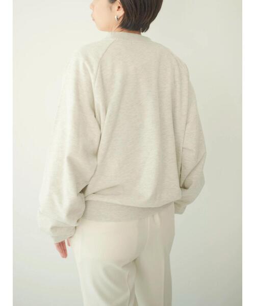 koe（コエ）の「ラグラントレーナー（スウェット・レディース・チャコールグレー/グリーン/ナチュラル・M）」の20枚目の写真