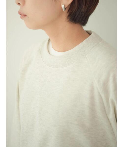 koe（コエ）の「ラグラントレーナー（スウェット・レディース・チャコールグレー/グリーン/ナチュラル・M）」の21枚目の写真