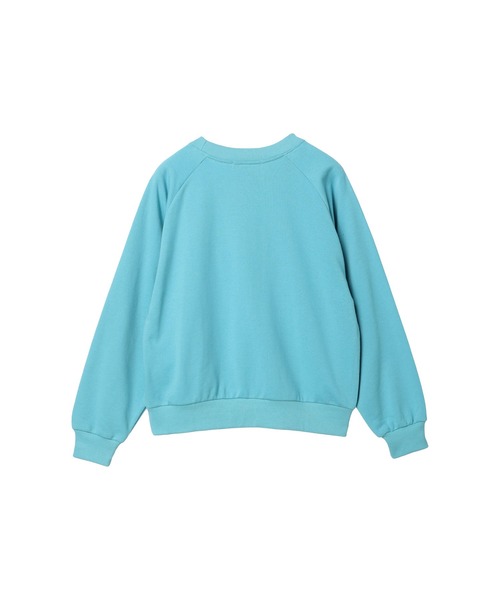 koe（コエ）の「ラグラントレーナー（スウェット・レディース・チャコールグレー/グリーン/ナチュラル・M）」の6枚目の写真