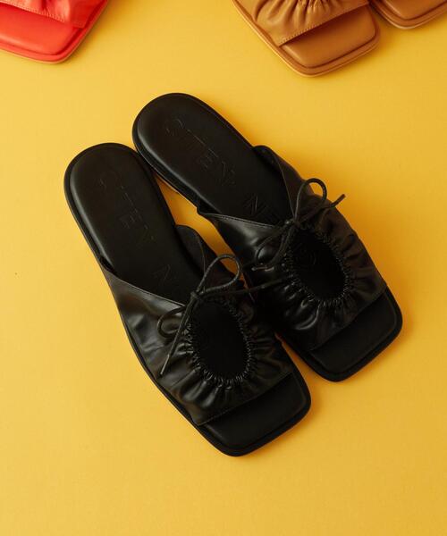 CITEN（シテン）の「＜CITEN＞シャーリング サンダル（サンダル・レディース・ブラウン/レッド/ブラック・S/M/L）」の11枚目の写真