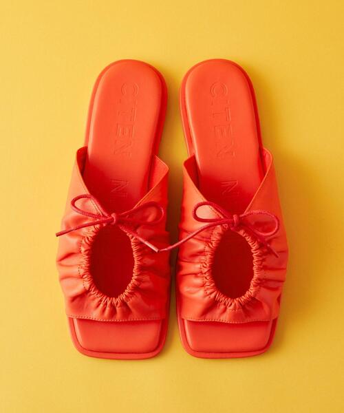 CITEN（シテン）の「＜CITEN＞シャーリング サンダル（サンダル・レディース・ブラウン/レッド/ブラック・S/M/L）」の13枚目の写真