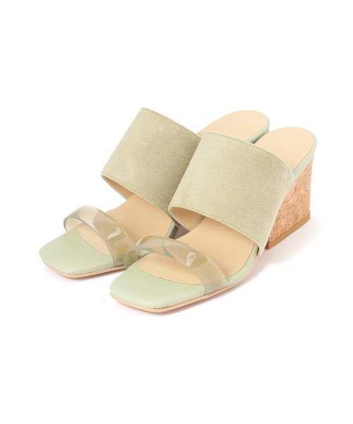 FREE'S MART（フリーズマート）の「◆コルクウェッジサンダル（サンダル・レディース・グレー/ブラック/グリーン・SMALL/MEDIUM）」の3枚目の写真