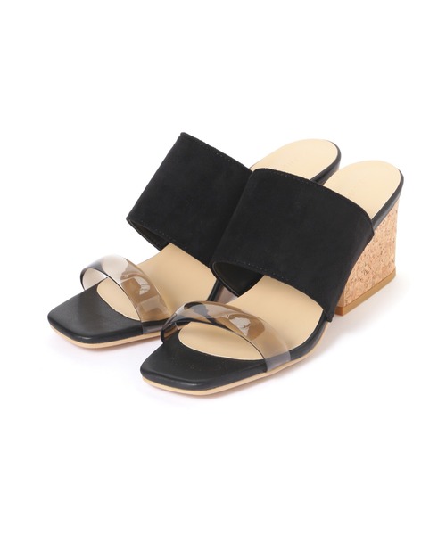 FREE'S MART（フリーズマート）の「◆コルクウェッジサンダル（サンダル・レディース・グレー/ブラック/グリーン・SMALL/MEDIUM）」の2枚目の写真