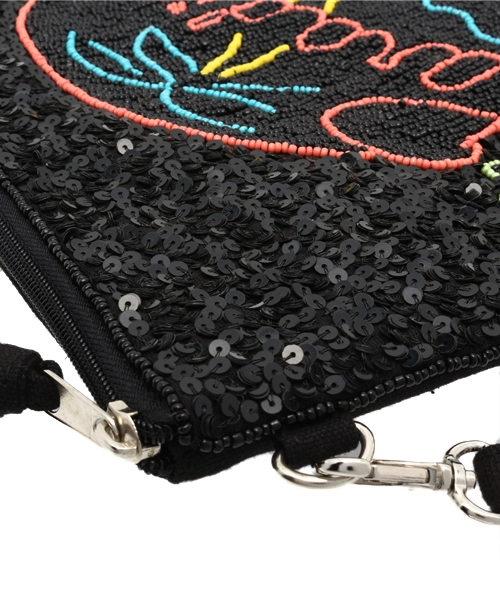ROSE BUD(ローズバッド)の「(FF BAGS)FFC945 BEADS WORKS CLUTCH BAG(クラッチバッグ・レディース・ブラック・ONE SIZE)」の4枚目の写真