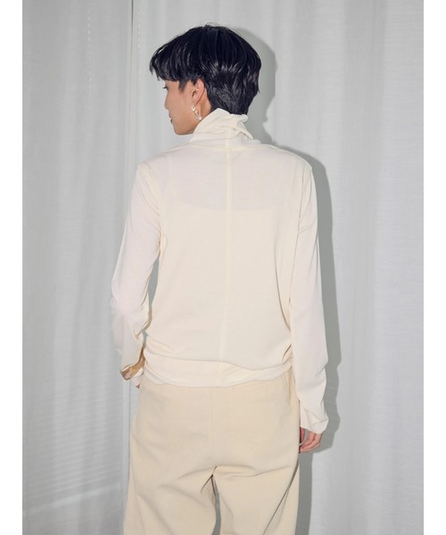 AMERICAN HOLIC（アメリカンホリック）の「シアータートルプルオーバー（Tシャツ/カットソー・レディース・アイボリー/サックスブルー/オレンジ/イエロー・L/M）」の12枚目の写真