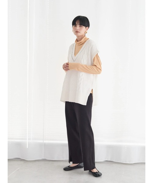 AMERICAN HOLIC（アメリカンホリック）の「シアータートルプルオーバー（Tシャツ/カットソー・レディース・アイボリー/サックスブルー/オレンジ/イエロー・L/M）」の18枚目の写真