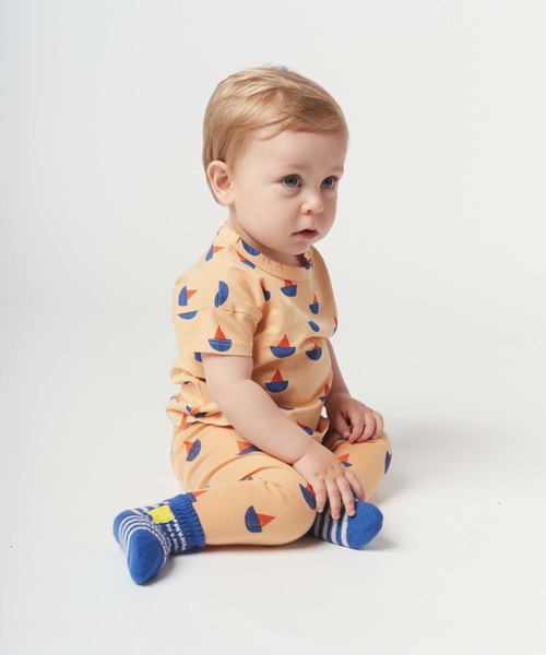 BOBO CHOSES（ボボショーズ）の「Sail Boat all over leggings（レギンス/スパッツ・キッズ・オレンジ・24M/12M/9M/6M/18M）」の2枚目の写真
