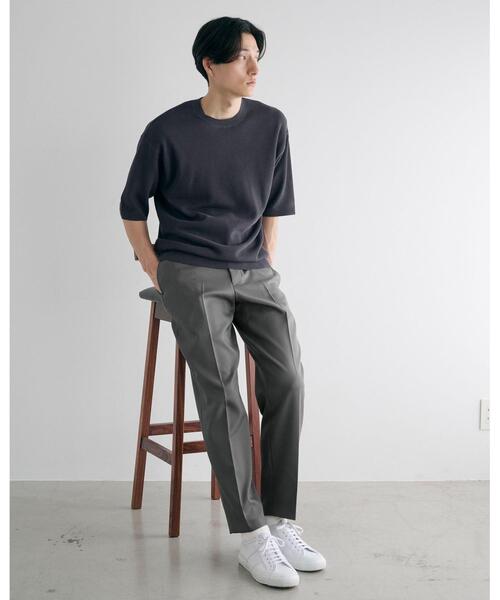 green label relaxing(グリーンレーベルリラクシング)の「ポリエステルチノ ユーティリティ パンツ REGULAR -ストレッチ・防シワ・帯電防止-(チノパンツ・メンズ・ベージュ/ライム/ダークグリーン・M/S/L/XL)」の4枚目の写真