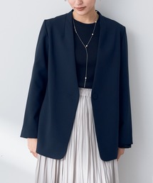 YECCA VECCA | ストレッチノーカラージャケット(ノーカラージャケット)
