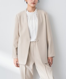 ストレッチノーカラージャケット