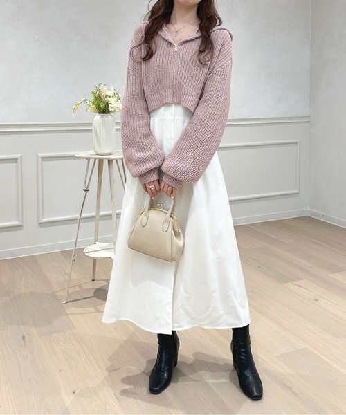 apres jour（アプレジュール）の「コルセットシャツワンピース【ZOZOTOWN限定アイテム】（シャツワンピース・レディース・オフホワイト/ライトブルー/ピンク/ブラック・X-LARGE/フリー）」の14枚目の写真