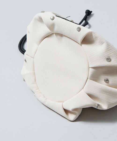 OUTDOOR PRODUCTS（アウトドアプロダクツ）の「OUTDOOR PRODUCTS × Firsthand/アウトドアプロダクツ 別注スタッズ 巾着バッグ（ハンドバッグ・レディース・ピンク/ブラック/オフホワイト・ONE SIZE）」の12枚目の写真