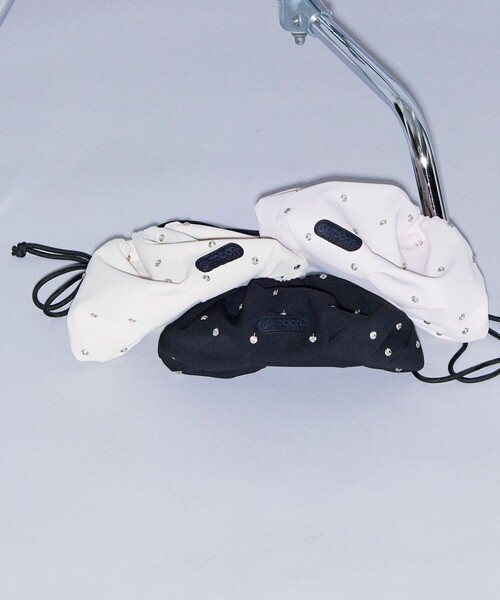 OUTDOOR PRODUCTS（アウトドアプロダクツ）の「OUTDOOR PRODUCTS × Firsthand/アウトドアプロダクツ 別注スタッズ 巾着バッグ（ハンドバッグ・レディース・ピンク/ブラック/オフホワイト・ONE SIZE）」の15枚目の写真