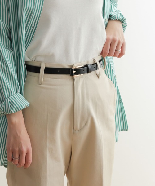 URBAN RESEARCH DOORS（アーバンリサーチドアーズ）の「スクエアバックルベルト（ベルト・レディース・ダークブラウン/ブラック・-）」の2枚目の写真