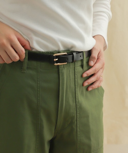 URBAN RESEARCH DOORS（アーバンリサーチドアーズ）の「スクエアバックルベルト（ベルト・レディース・ダークブラウン/ブラック・-）」の3枚目の写真