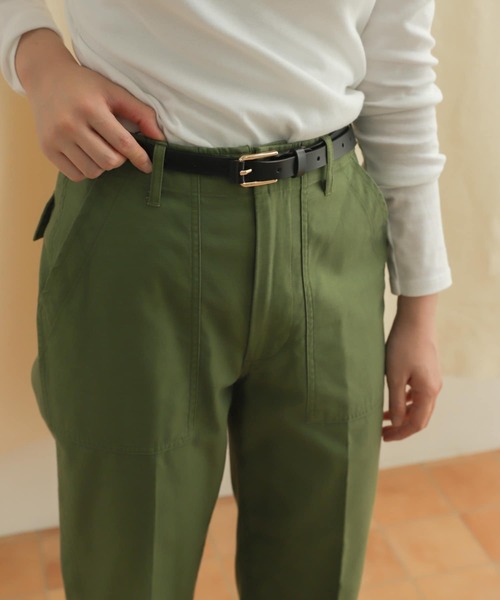 URBAN RESEARCH DOORS（アーバンリサーチドアーズ）の「スクエアバックルベルト（ベルト・レディース・ダークブラウン/ブラック・-）」の4枚目の写真