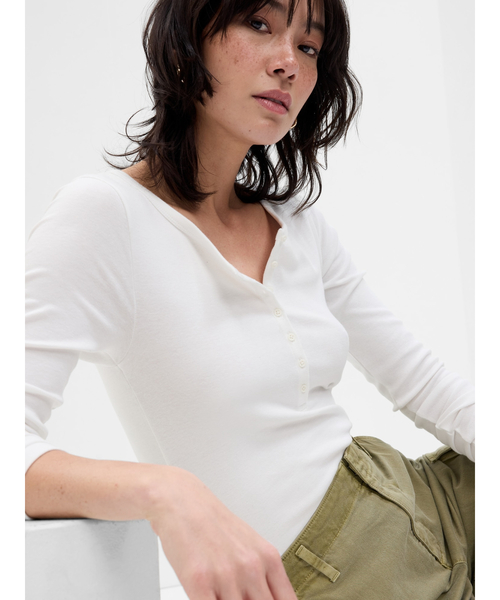 セール】モダン ヘンリーネックTシャツ（Tシャツ/カットソー）｜GAP