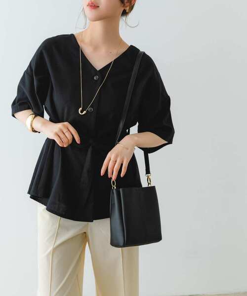 RODE SKO（ロデスコ）の「センターラインショルダーバッグ（ショルダーバッグ・レディース・ベージュ/オフホワイト/ブラック/ライトブルー/グリーン系その他・ONE）」の22枚目の写真