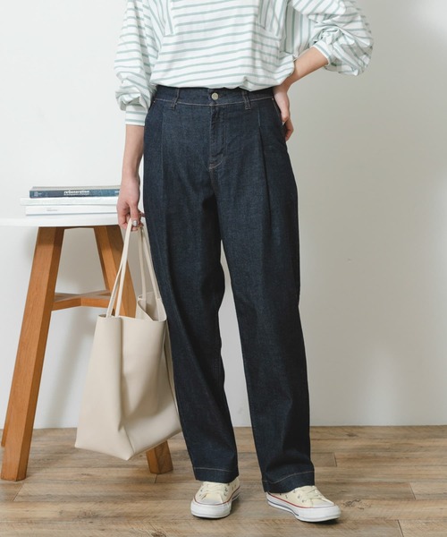 Healthy denim(ヘルシーデニム)の「Healthy DENIM Caraway(デニムパンツ・レディース・ワンウォッシュ/インディゴブルー・24/25/23)」の4枚目の写真