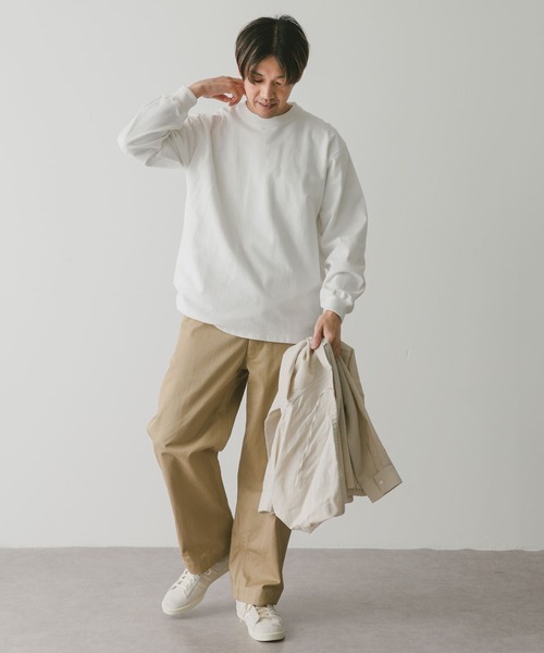 URBAN RESEARCH DOORS（アーバンリサーチドアーズ）の「USAコットンロングスリーブTシャツ（Tシャツ/カットソー・メンズ・ブルー系その他/ホワイト/グレー系その他/チャコールグレー・LARGE/MEDIUM）」の13枚目の写真