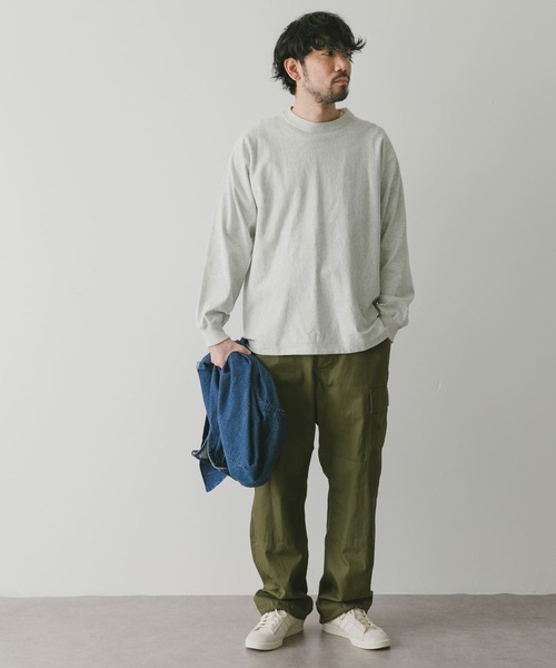 URBAN RESEARCH DOORS（アーバンリサーチドアーズ）の「USAコットンロングスリーブTシャツ（Tシャツ/カットソー・メンズ・ブルー系その他/ホワイト/グレー系その他/チャコールグレー・LARGE/MEDIUM）」の18枚目の写真