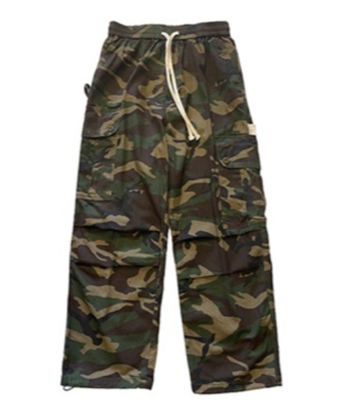 DEVICE(デバイス)の「ベーシック 迷彩 カモ柄 カモフラージュ ミリタリー ワイド カーゴパンツ(カーゴパンツ・メンズ・カモフラージュ・FREE)」の7枚目の写真
