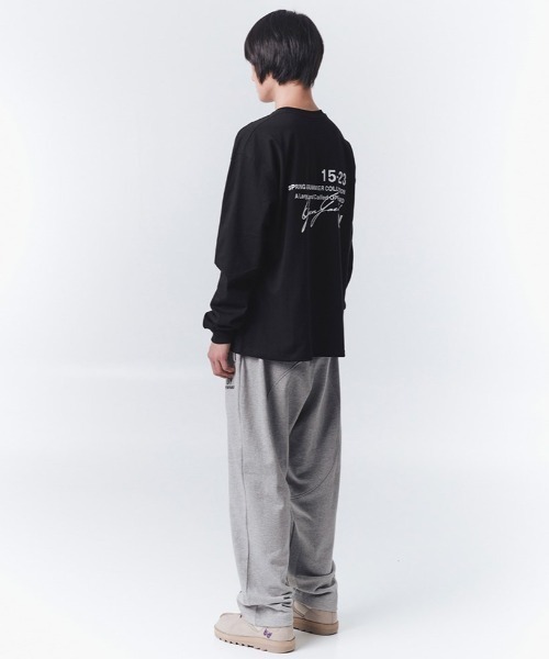 OY(オーワイ)の「『OY/オーワイ』TYPOGRAPHIC LOGO LONG SLEEVE/タイポグラフィロゴロングスリーブ(Tシャツ/カットソー・メンズ・ブルー/ブラック/ホワイト・M/L)」の5枚目の写真