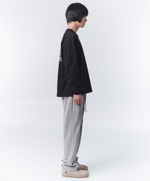 OY(オーワイ)の「『OY/オーワイ』TYPOGRAPHIC LOGO LONG SLEEVE/タイポグラフィロゴロングスリーブ(Tシャツ/カットソー・メンズ・ブルー/ブラック/ホワイト・M/L)」の19枚目の写真