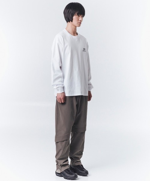 OY(オーワイ)の「『OY/オーワイ』TYPOGRAPHIC LOGO LONG SLEEVE/タイポグラフィロゴロングスリーブ(Tシャツ/カットソー・メンズ・ブルー/ブラック/ホワイト・M/L)」の9枚目の写真