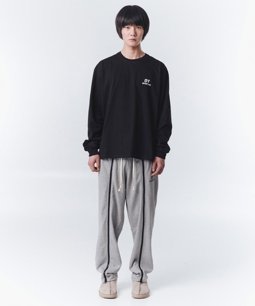 OY(オーワイ)の「『OY/オーワイ』TYPOGRAPHIC LOGO LONG SLEEVE/タイポグラフィロゴロングスリーブ(Tシャツ/カットソー・メンズ・ブルー/ブラック/ホワイト・M/L)」の14枚目の写真