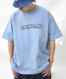 DOUBLE STEAL | サガラ刺繍ロゴ Tシャツ(Tシャツ/カットソー)